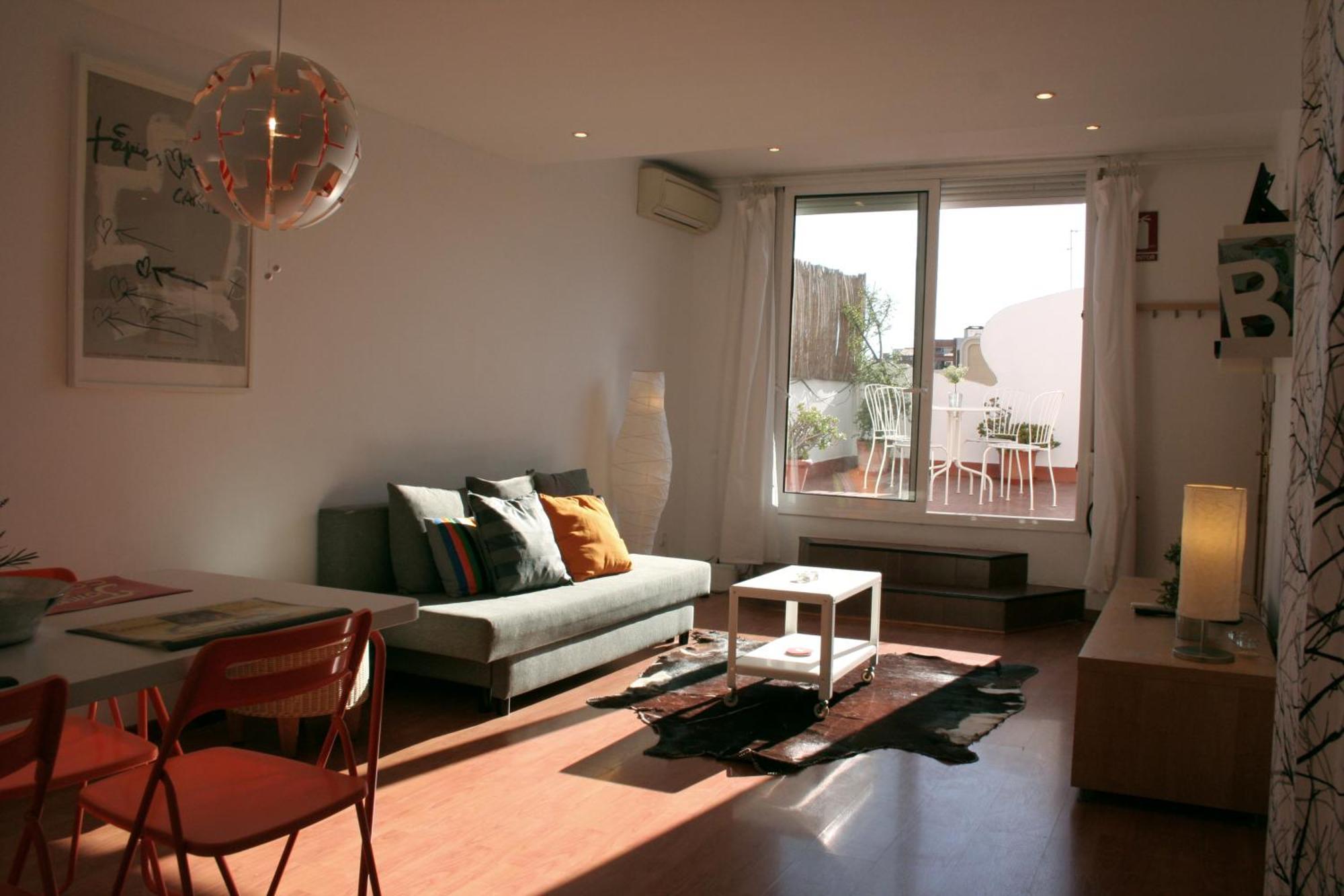 Lovely Apartment With A Terrace Barcelona Eksteriør billede